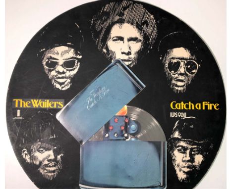 BOB MARLEY/THE WAILERS CATCH A FIRE PROMO DISPLAY. A promotional display advertising the release of Bob Marley &amp; The Wail