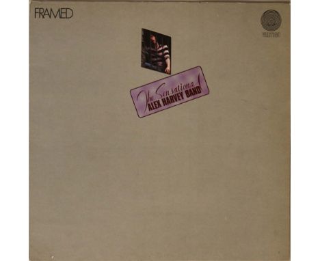 THE SENSATIONAL ALEX HARVEY BAND - FRAMED LP (1ST UK PRESSING VERTIGO SWIRL 6360 081). Very well presented scarcely seend 1st
