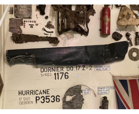 * Dornier Do 17. Leading edge wing slat recovered from Dornier Do17 Z-2 1176 which was shot down on 15 September 1940 by Pilo
