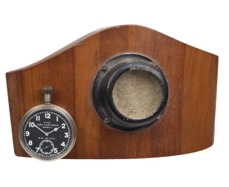 * Cockpit Clock. WWI Royal Flying Corps aircraft Swiss Made timepiece by Octava, the top wind openface pocketwatch with circu