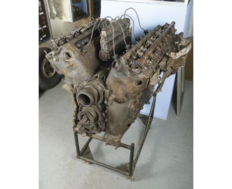 * Messerschmitt Me109 E-4. The Daimler-Benz DB 601 engine recovered from Messerschmitt Me109 E-4 flown by Lieutenant Frederic