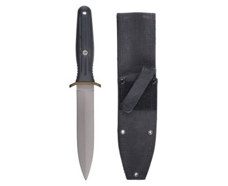 * Applegate Knife.  A Boker Applegate Fairbairn "Fighting Knife", serial number '7739', in cordura scabbard. With fine Fairba