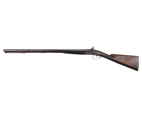 * Sporting Gun. A Victorian percussion double barrel shotgun by John Charles Reilly, London (numbered 7902) circa 1854, the 7