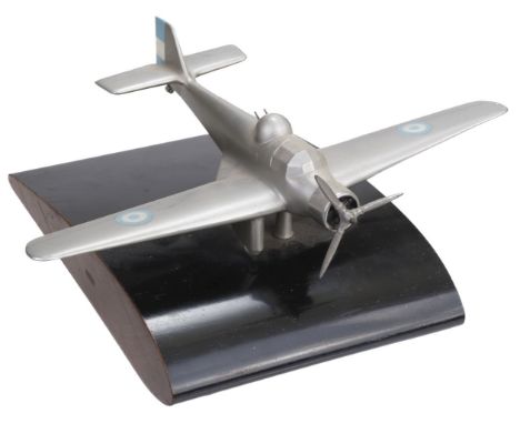 * Model Aircraft. A rare 1930/40s metal model of an Argentinian Ae.M.E.-1/2, finished with light blue and white roundels and 