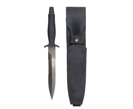 * Gerber Knife. A Gerber MkII Survival Knife, serial number 'H8312S', dating this knife to 1989.  8 TPI serrated section to s