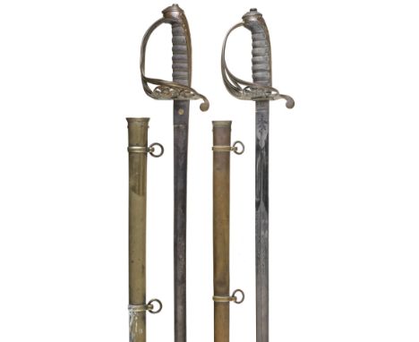 * Swords. 1845 pattern levee sword by J.B. Johnstone &amp; Co, Sackville Street, London, the 82.5 cm sightly curved steel bla