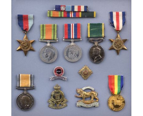 * Five: Driver C.T. Harris, Royal Army Service Corps1939-1945 Star, France and Germany Star, War Medal, Territorial Efficienc