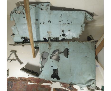 * Heinkel He III. Remains of the tail recovered from Heinkel HeIII H-2 5536 of 9/KG53 which crashed into the River Stour on 2