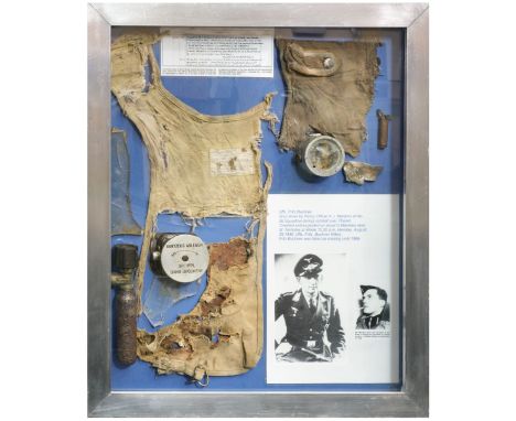 * Messerschmitt Me 109. Relics recovered from Messerschmitt Me 1909 E1 of 6 / JG3 which was shot down over Thanet on 26 Augus