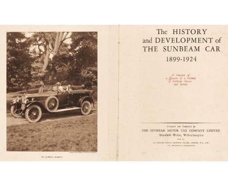 Sunbeam Motor Car Company. The History and Development of the Sunbeam Car 1899-1924, Wolverhampton: Sunbeam Motor Car Company