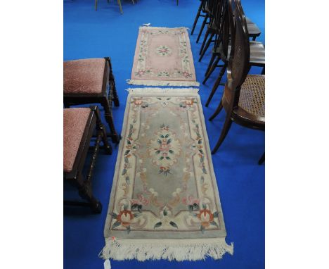 Two Chinese carpet runners