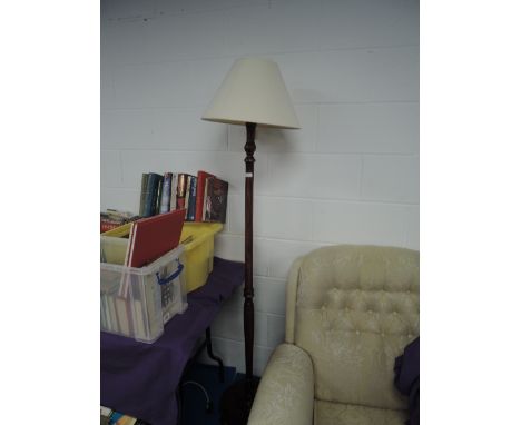 A traditional standard lamp