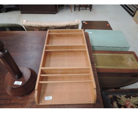 A beech effect spice rack