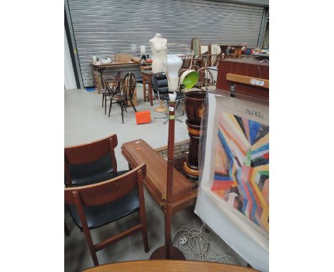 A vintage standard lamp