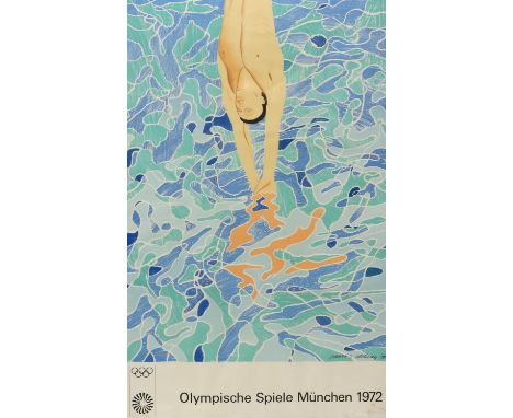 After David Hockney, Poster for the 1972 Munich Olympics, published by Edition Olympia 1972 GmbH 1970, printed by Matthieu AG