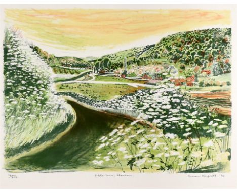 Susan Horsfield (b.1928). 'Filston Lane, Shoreham'. Lithograph. Signed, titled, dated '84 and numbered 144/250 in pencil to m
