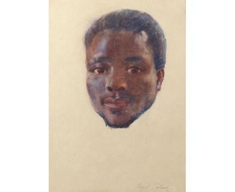 Alfred Palmer (British, 1877-1951). Portrait of a man. Watercolour, signed lower right 36 x 26 cm.