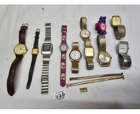 TUB OF MISC LADIES & GENTS WATCHES INCL; SEKONDA & ROTARY