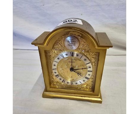 SMALL BRASS DRESSING TABLE CLOCK BY SWIZA