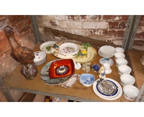 SHELF OF MISC CHINAWARE INCL; A COROMANT