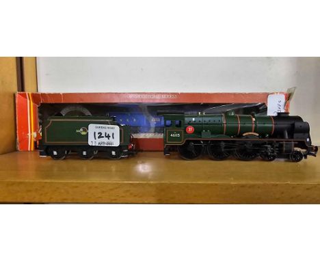BACHMANN 'OO' GAUGE ENGINE & TENDER THE SCOTS GUARDSMAN & AN ASSOCIATED HORNBY BOX