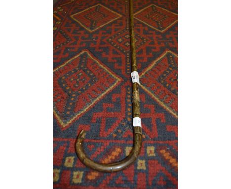 Silver Banded Bamboo Walking Stick 
