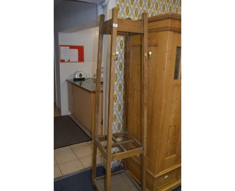 Oak Hat, Coat Stick Stand 