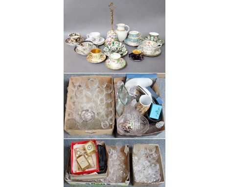 A Collection of 19th Century and Later English Porcelain Cups and Saucers, including Royal Worcester, Derby and Coalport, tog