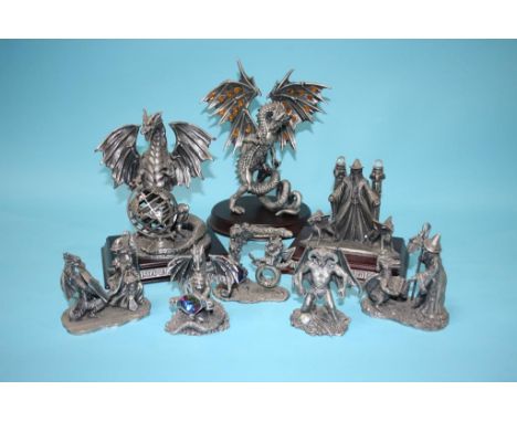 Eight Myth and Magic figures, some boxed