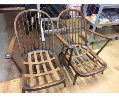 A pair of Ercol armchairs