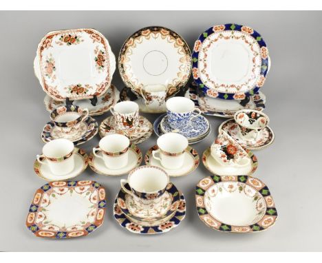 A Collection of Various Edwardian Imari and Other Teawares to Comprise Cups, Saucers, Cake Plates etc