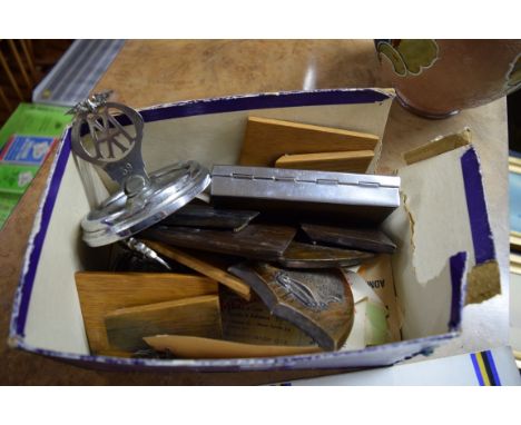 Automobilia: a small quantity of silver and electroplate mounted B&DMCC and BMCSCC Hill Climb shields; together with two vint