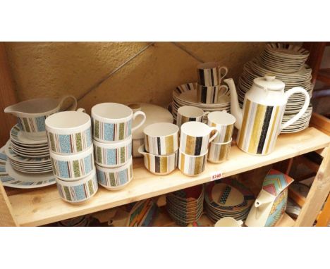 A Midwinter 'Everglade' pattern twenty-one piece service, in original unopened card box; together with a Midwinter 'Broadway'