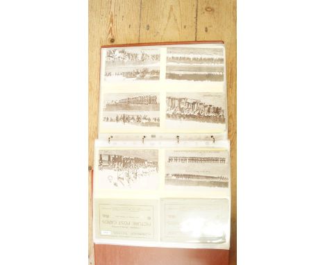 Postcards: a royal postcard album; and a quantity of Aldershot Tattoo postcards.