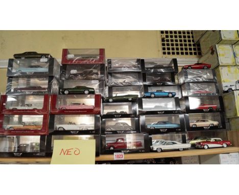 Model Cars: a quantity of Neo Models, mostly boxed, (one shelf).