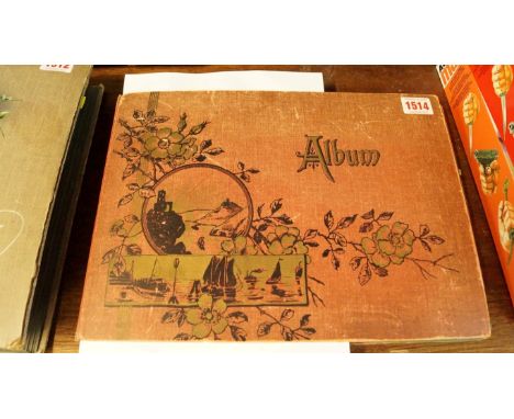 An old postcard album, to include Scottish scenes. 