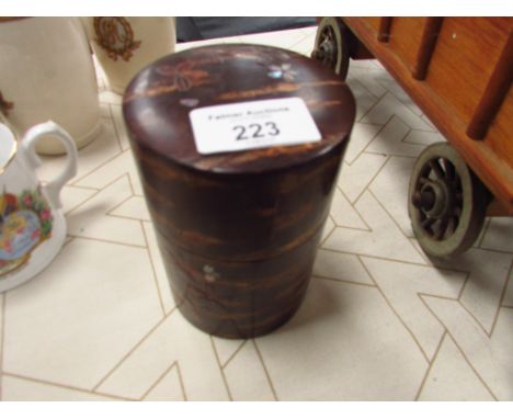 Bamboo tea caddy