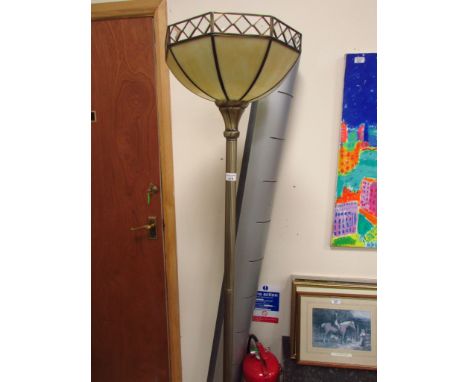 Standard lamp with pressed glass