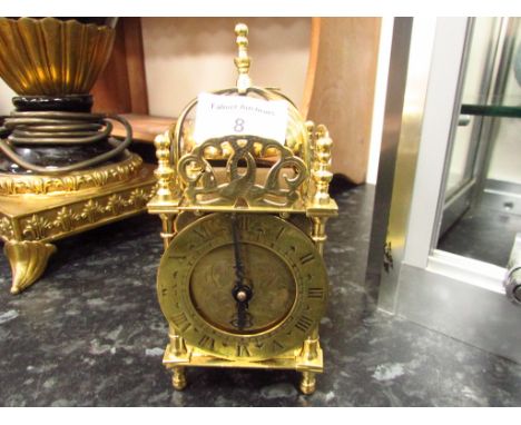 Brass lantern clock