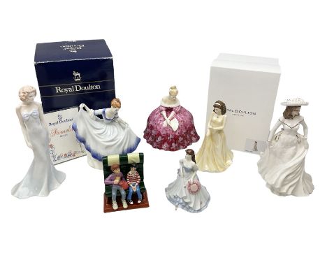 Limited edition Royal Doulton Harry Potter group 'The Friendship Begins' No.3972/5000; three Royal Doulton figures 'Pamela' a