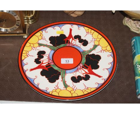 A Wedgwood Clarice Cliff collection plate 