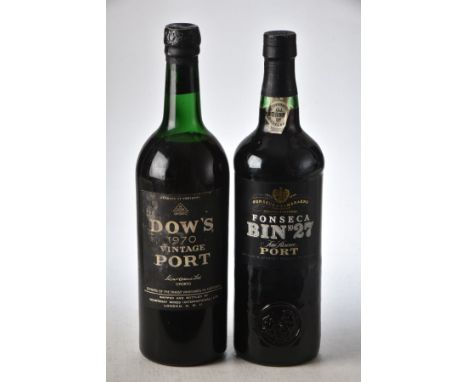 Dows Vintage Port 1970 1 bt Slightly depressed cork, some signs seepage Fonseca Bin 28 1 bt