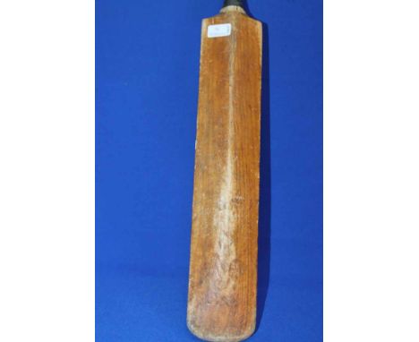 TWO VINTAGE CRICKET BATS
and two sets of stumps and wickets