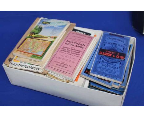 LOT OF VINTAGE ROAD MAPS