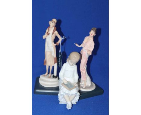 COLLECTION OF DECORATIVE FIGURES AND CERAMICS
including Nao, Royal Doulton, satsuma, etc