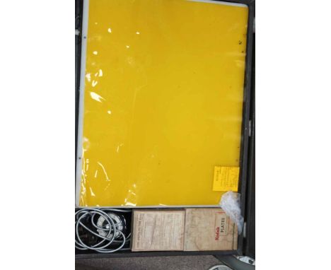 CONTORA LIGHT BOX
together with a selecton of Kodak plates, in fitted case 