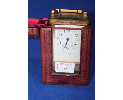 BRASS CARRIAGE CLOCK 