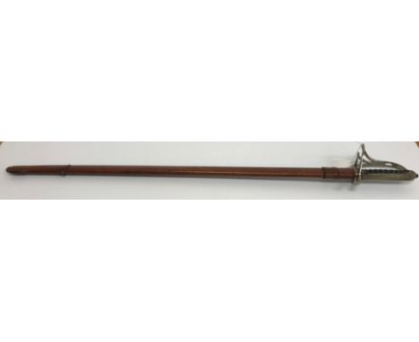 A George V Royal Artillery Officer's dress sword, the plain fullered blade with half basket hilt and knuckle guard, the shagr