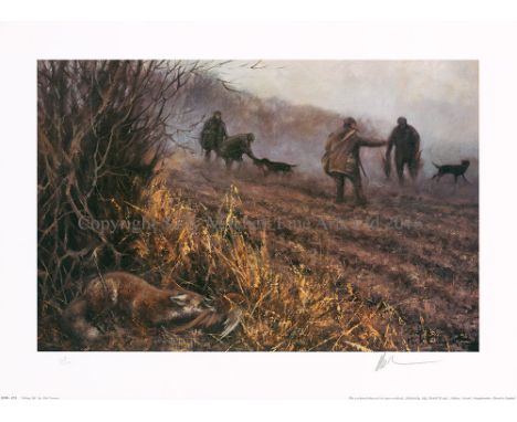 Mick Cawston Limited Edition Print "Picking Up" Print Number 1/500 Unframed Signed and Numbered by Mick in Excellent Conditio
