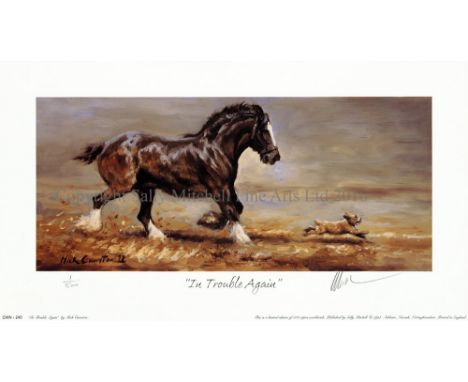 Mick Cawston Limited Edition Print "In Trouble Again" Number 1/500 5.5"x 12.5" Unframed Signed and numbered by Mick in Excell